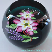 Load image into Gallery viewer, Vintage Limited Edition 1991 Caithness Paperweight WILD ROSE BOUQUET by William Manson
