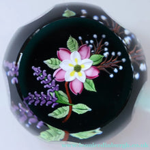 Load image into Gallery viewer, Vintage Limited Edition 1991 Caithness Paperweight WILD ROSE BOUQUET by William Manson
