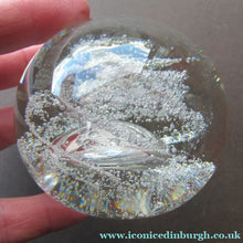 Load image into Gallery viewer, 1991 Magnum Vintage Scottish Selkirk Glass Paperweight Signed Condor
