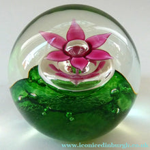 Load image into Gallery viewer, LIMITED EDITION Scottish Caithness Glass Paperweight: HYDROPONIC by Colin Terris; 1992
