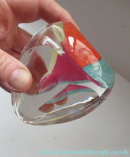 Load image into Gallery viewer, Vintage 1992 Caithness Paperweight Istanbul Limited Edition Harlequin Colours
