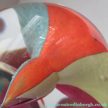 Load image into Gallery viewer, Vintage 1992 Caithness Paperweight Istanbul Limited Edition Harlequin Colours

