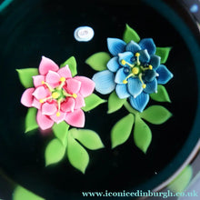 Load image into Gallery viewer, SCOTTISH Limited Edition 1992 Caithness Lampwork Paperweight ROSE GARLAND  by William Manson. Signed to the base 
