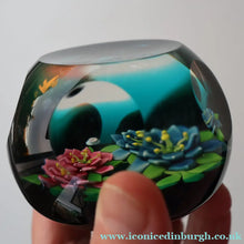 Load image into Gallery viewer, SCOTTISH Limited Edition 1992 Caithness Lampwork Paperweight ROSE GARLAND  by William Manson. Signed to the base 
