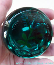 Load image into Gallery viewer, Woodland Flowers William Manson 1994 Scottish Paperweight
