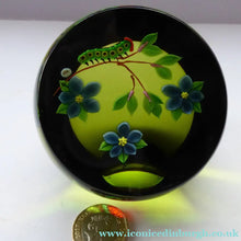 Load image into Gallery viewer, 1993 Limited Edition Caithness CATERPILLAR Paperweight by William Manson
