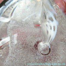 Load image into Gallery viewer, Silver Wedding Gift. 1992 Scottish Caithness Glass Paperweight Margot Thomson Congratulations
