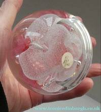 Load image into Gallery viewer, Vintage 1993 Scottish CAITHNESS GLASS Paperweight entitled CONGRATULATIONS by Margot Thomson
