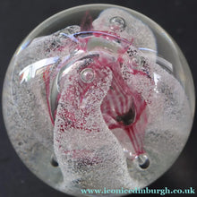 Load image into Gallery viewer, SCOTTISH PAPERWEIGHT. 1993 CAITHNESS GLASS Paperweight entitled CONGRATULATIONS by Margot Thomson
