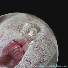 Load image into Gallery viewer, SCOTTISH PAPERWEIGHT. 1993 CAITHNESS GLASS Paperweight entitled CONGRATULATIONS by Margot Thomson
