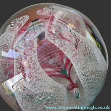 Load image into Gallery viewer, SCOTTISH PAPERWEIGHT. 1993 CAITHNESS GLASS Paperweight entitled CONGRATULATIONS by Margot Thomson
