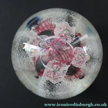 Load image into Gallery viewer, SCOTTISH PAPERWEIGHT. 1993 CAITHNESS GLASS Paperweight entitled CONGRATULATIONS by Margot Thomson
