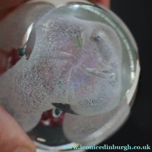 Load image into Gallery viewer, SCOTTISH PAPERWEIGHT. 1993 CAITHNESS GLASS Paperweight entitled CONGRATULATIONS by Margot Thomson
