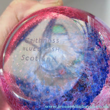 Load image into Gallery viewer, Alastair MacIntosh 1993 Scottish Caithness Glass Paperweight Blue Splash
