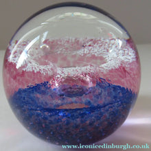 Load image into Gallery viewer, Alastair MacIntosh 1993 Scottish Caithness Glass Paperweight Blue Splash

