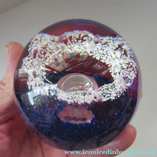 Load image into Gallery viewer, Alastair MacIntosh 1993 Scottish Caithness Glass Paperweight Blue Splash
