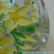Load image into Gallery viewer, COLIN TERRIS 1994 Limited Edition Caithness Glass Paperweight. Narcissus Daffodil Design

