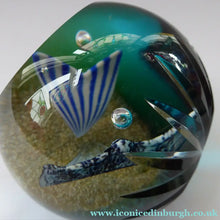 Load image into Gallery viewer, CAITHNESS GLASS. Limited Edition Vintage Paperweight. David and Goliath by Helen MacDonald. Limited Edition of 200
