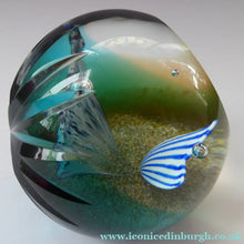 Load image into Gallery viewer, CAITHNESS GLASS. Limited Edition Vintage Paperweight. David and Goliath by Helen MacDonald. Limited Edition of 200

