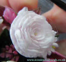 Load image into Gallery viewer, Rare RICK AYOTTE Limited Edition 1995 Cushion Cut Paperweight: Floral / Roses. LARGE SIZE 
