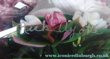 Load image into Gallery viewer, Rare RICK AYOTTE Limited Edition 1995 Cushion Cut Paperweight: Floral / Roses. LARGE SIZE 
