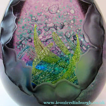 Load image into Gallery viewer, Limited Edition 100. Emerald Grotto Caithness Glass Paperweight by Colin Terris
