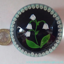Load image into Gallery viewer, Scottish Paperweight Lily of the Valley May Caithness Glass
