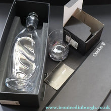 Load image into Gallery viewer, 1997 Orrefors Boxed Decanter &amp; Tumbler. ’Squeeze’ Design by Lena Bergstrom - Scandinavian Glass
