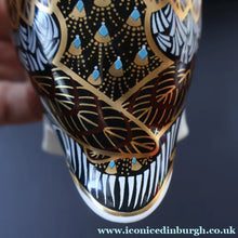 Load image into Gallery viewer, Vintage Royal Crown Derby Puffin Paperweight with Silver Stopper
