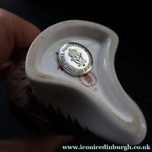 Load image into Gallery viewer, Vintage Royal Crown Derby Puffin Paperweight with Silver Stopper
