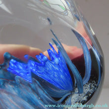 Load image into Gallery viewer, 1998 Philip Chaplain Egg Shape Paperweight Azurina limited Edition 150
