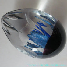 Load image into Gallery viewer, 1998 Philip Chaplain Egg Shape Paperweight Azurina limited Edition 150
