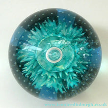 Load image into Gallery viewer, Vintage Scottish CAITHNESS GLASS Paperweight AQUAMARINA. Philip Chaplain 1998

