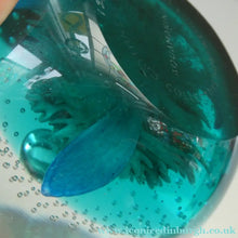 Load image into Gallery viewer, Vintage Scottish CAITHNESS GLASS Paperweight AQUAMARINA. Philip Chaplain 1998
