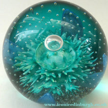Load image into Gallery viewer, Vintage Scottish CAITHNESS GLASS Paperweight AQUAMARINA. Philip Chaplain 1998
