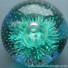 Load image into Gallery viewer, Vintage Scottish CAITHNESS GLASS Paperweight AQUAMARINA. Philip Chaplain 1998
