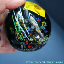Load image into Gallery viewer, SCOTTISH Caithness Glass Egg Shape Paperweight: DAFFODIL by Colin Terris; 1999
