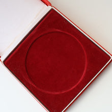 Load image into Gallery viewer, Rare 1960s Bohemian Crystal Glass Medallion with Industrial Imagery. Inscribed: Severocesky Kraj / CSSR
