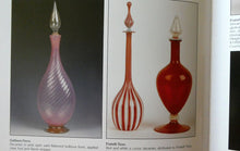 Load image into Gallery viewer, Vintage ITALIAN &quot;A Canne&quot; Decanter Red and White Stripes Bottle Vase. Attributed to Fratello Toso. 17 3/4 inches

