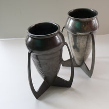 Load image into Gallery viewer, ARCHIBALD KNOX. Antique (0226) Plain Pewter Bomb Vase; c 1910
