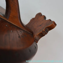 Load image into Gallery viewer, 19th Century. Antique Carved Norwegian Pine Lidded Groat Porridge Pot; c 1860
