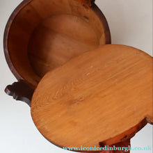 Load image into Gallery viewer, 19th Century. Antique Carved Norwegian Pine Lidded Groat Porridge Pot; c 1860

