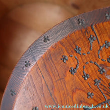 Load image into Gallery viewer, 19th Century. Antique Carved Norwegian Pine Lidded Groat Porridge Pot; c 1860
