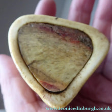 Load image into Gallery viewer, 19th Century Napoleonic French Prisoner of War Carved Ox Bone Snuff Box or Snuff Mull
