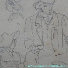 Load image into Gallery viewer, 19th Century Pencil Drawing by Wolfgang Adam TOEPFFER (1766 - 1847) Switzerland. Sheet of Figure Studies
