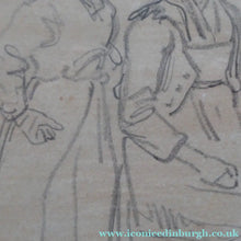 Load image into Gallery viewer, 19th Century Pencil Drawing by Wolfgang Adam TOEPFFER (1766 - 1847) Switzerland. Sheet of Figure Studies
