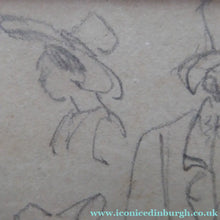 Load image into Gallery viewer, 19th Century Pencil Drawing by Wolfgang Adam TOEPFFER (1766 - 1847) Switzerland. Sheet of Figure Studies
