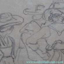Load image into Gallery viewer, 19th Century Pencil Drawing by Wolfgang Adam TOEPFFER (1766 - 1847) Switzerland. Sheet of Figure Studies
