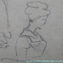 Load image into Gallery viewer, 19th Century Pencil Drawing by Wolfgang Adam TOEPFFER (1766 - 1847) Switzerland. Sheet of Figure Studies
