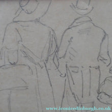 Load image into Gallery viewer, 19th Century Pencil Drawing by Wolfgang Adam TOEPFFER (1766 - 1847) Switzerland. Sheet of Figure Studies
